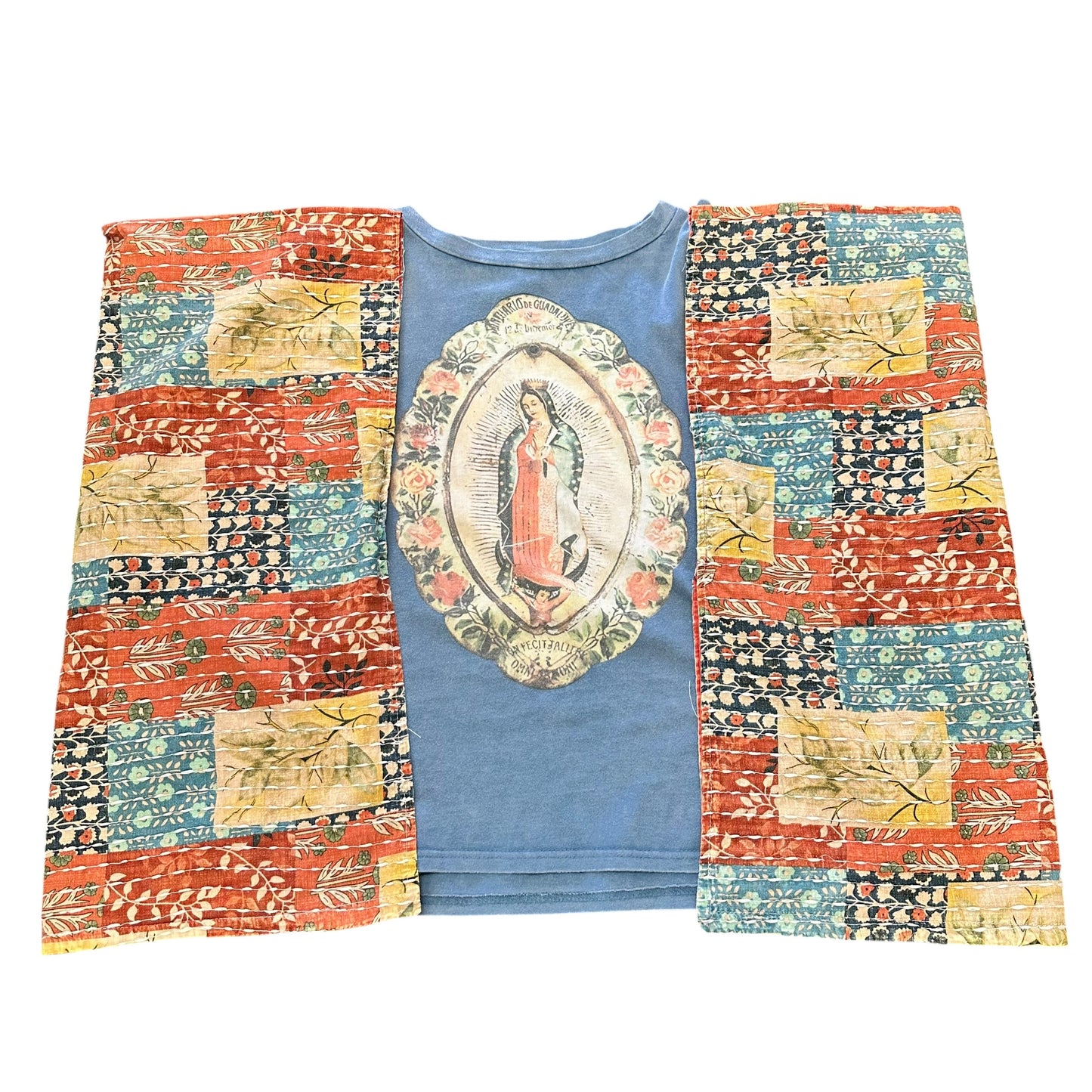 BLUE VELVET VIRGIN MARY SHIRT 100 S/M