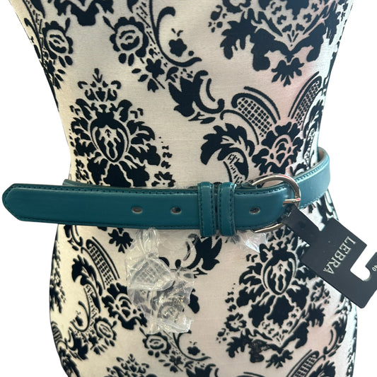 TURQUOISE LEATHER BELT NWT 100 LARGE