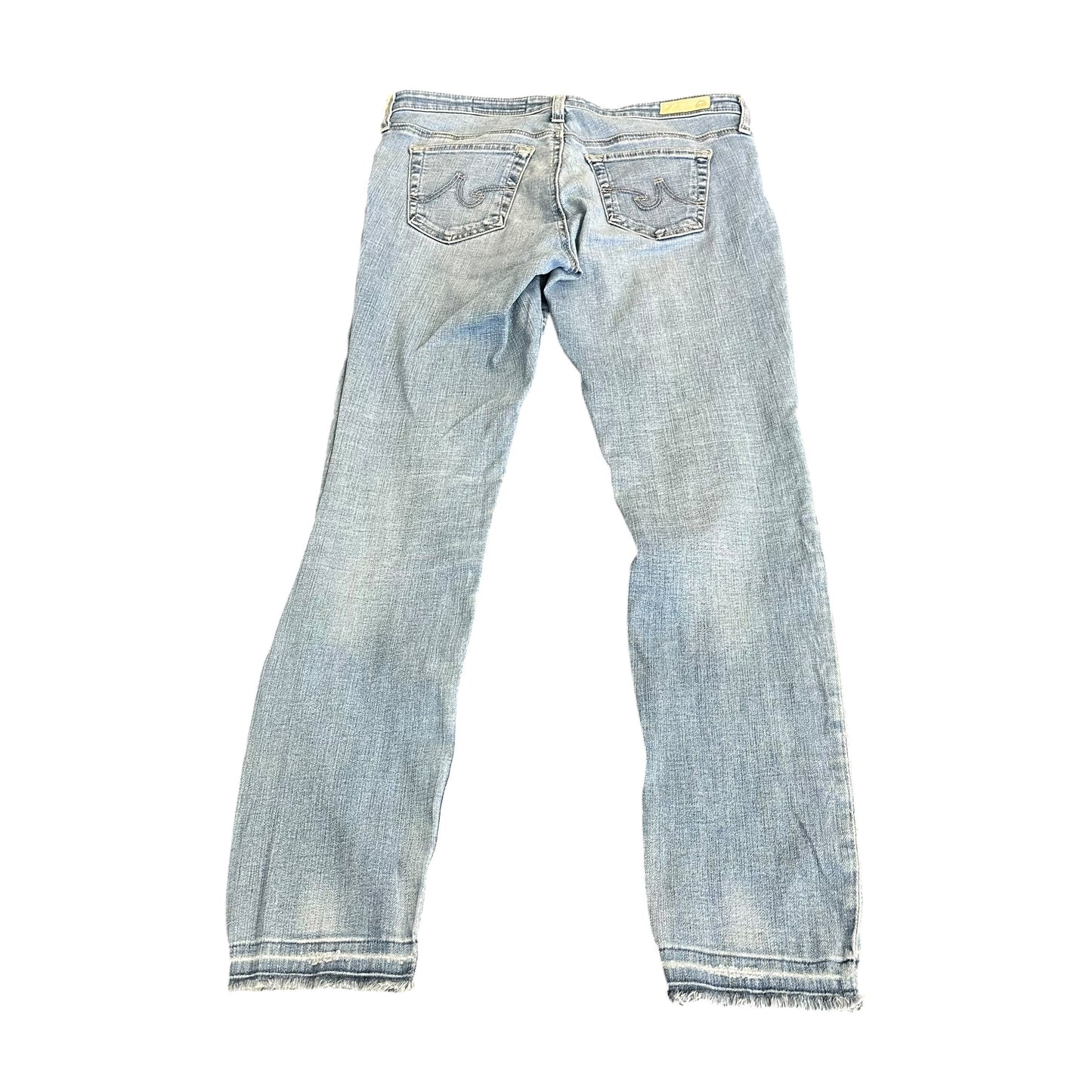 AG DENIM BLUE JEANS SKINNY RAW HEM 249 SZ 29