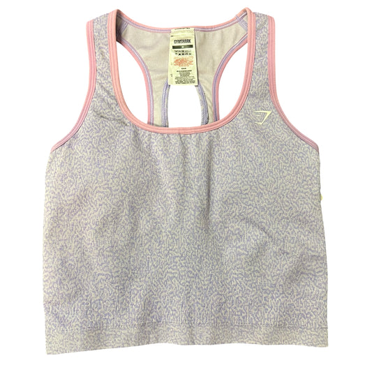 GYM SHARK LILAC ANIMAL PRINT CROP 251 MEDIUM