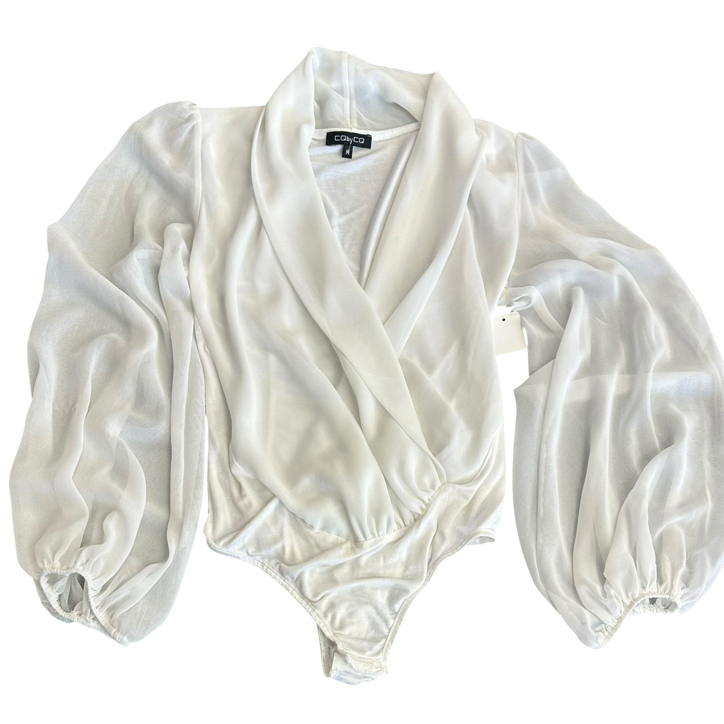 CQ BY CQ WHITE BODYSUIT 246 MEDIUM
