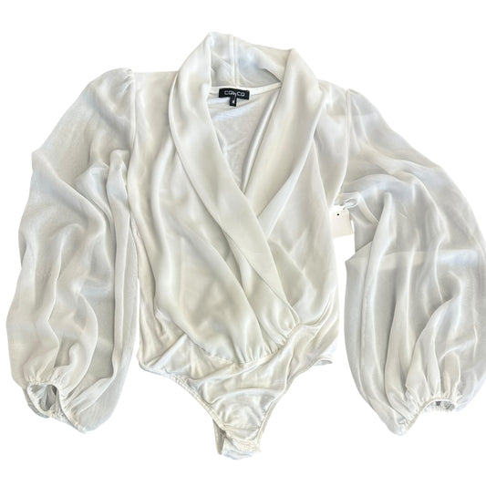CQ BY CQ WHITE BODYSUIT 246 MEDIUM