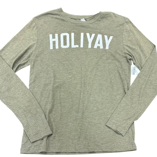 CHRISTMAS TSHIRT GREEN HOLIYAY LONG SLEEVE 39 MEDIUM