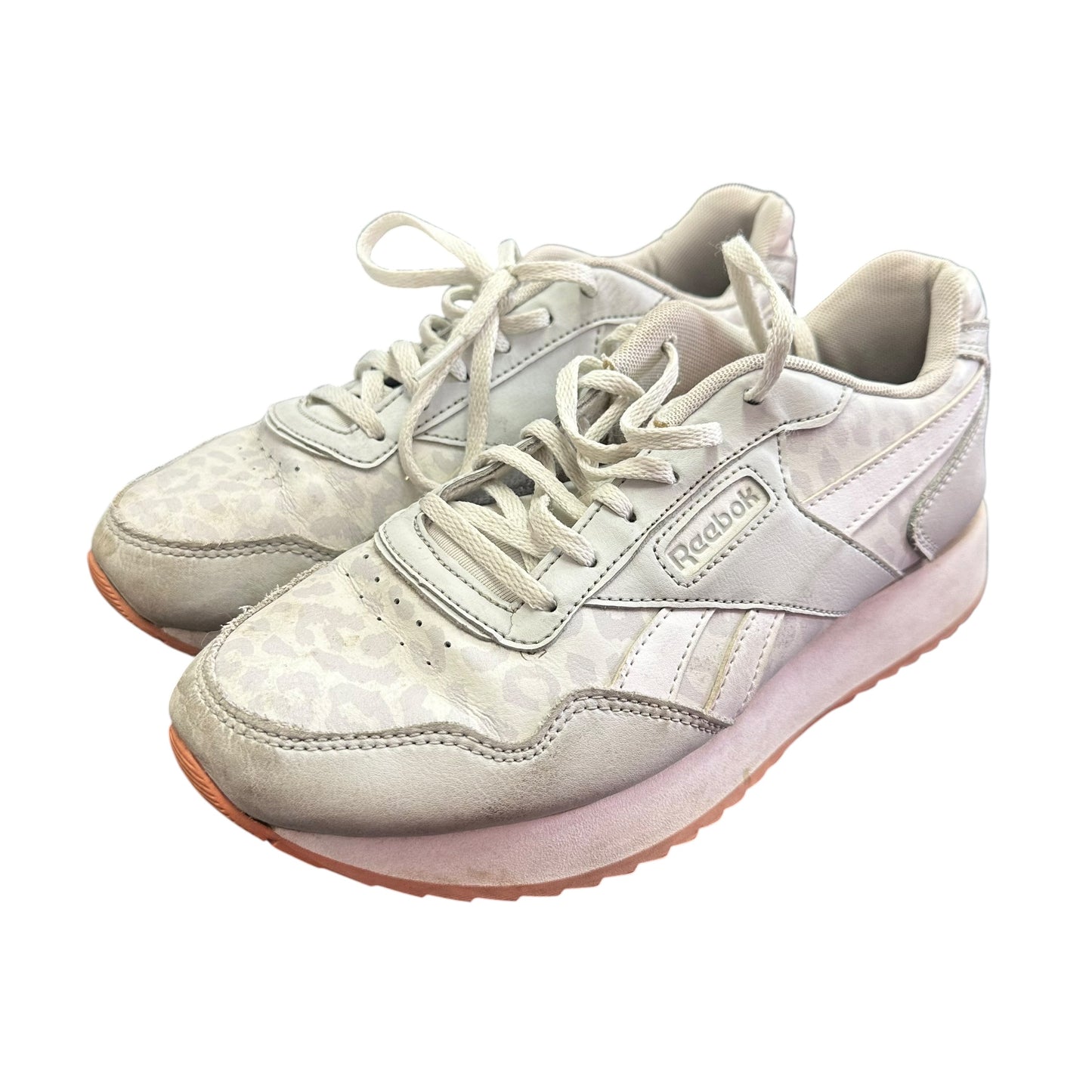 REEBOK CLASSIC HARMAN SNEAKERS LEOPARD PRINT 100 SZ 9