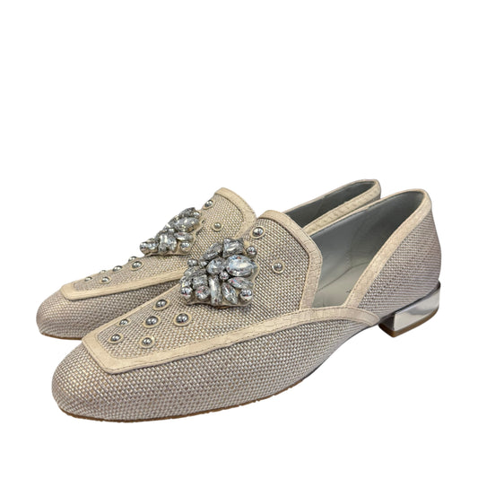 DONALD PLINER REZZA LOAFERS SQUARE TOO JEWELED 26 NEW SZ 10