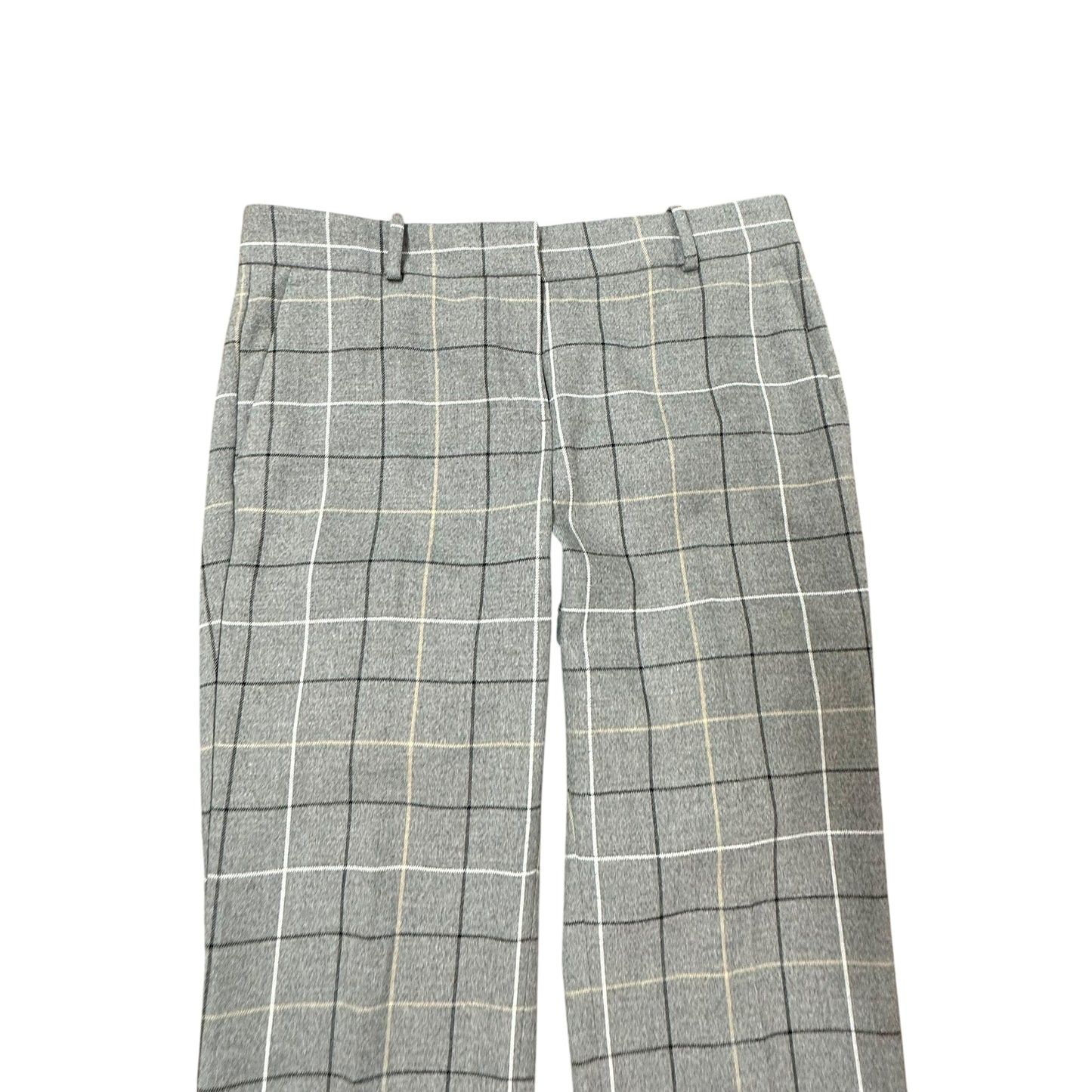 ANN TAYLOR GRAY PLAID TROUSERS 228 Sz 6