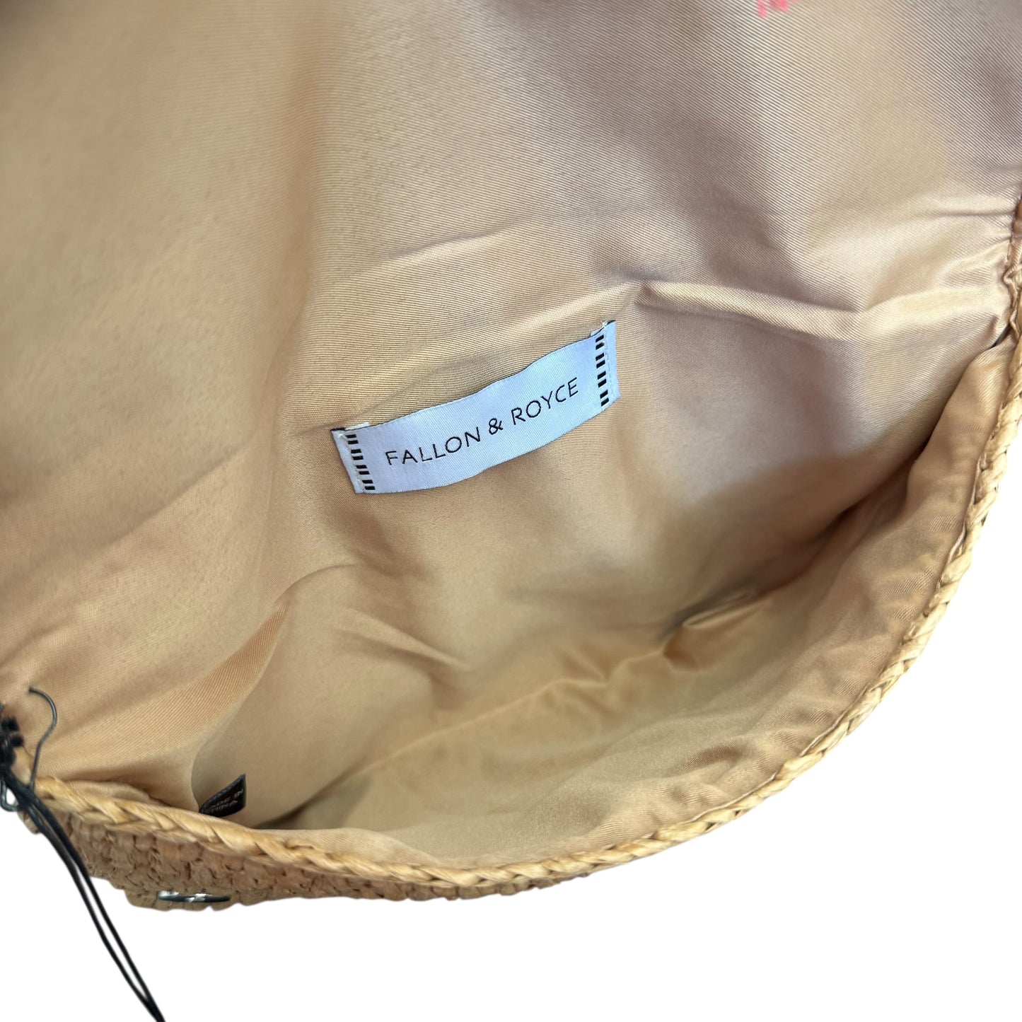 FALLON & ROYCE REECE PEACOCK STRAW FOLD OVER CLUTH NWT 249 OS
