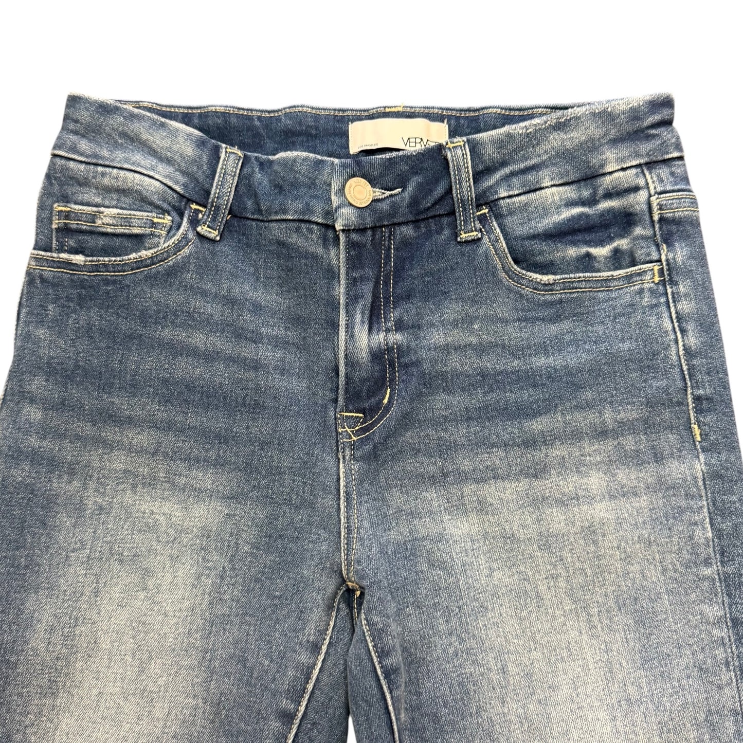 VERVET HIGH RISE STRAIGHT JEANS BLUE DENIM 100 SZ 27