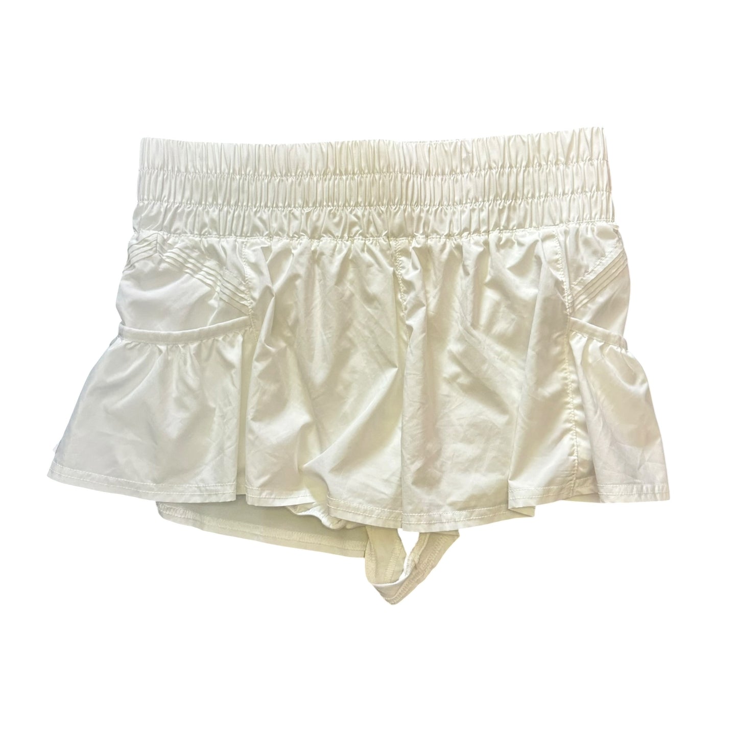 FREE PEOPLE MOVEMENT WHITE ATHLETIC SHORTS 84 SMALL