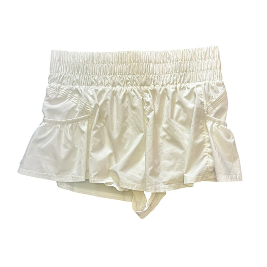 FREE PEOPLE MOVEMENT WHITE ATHLETIC SHORTS 84 SMALL