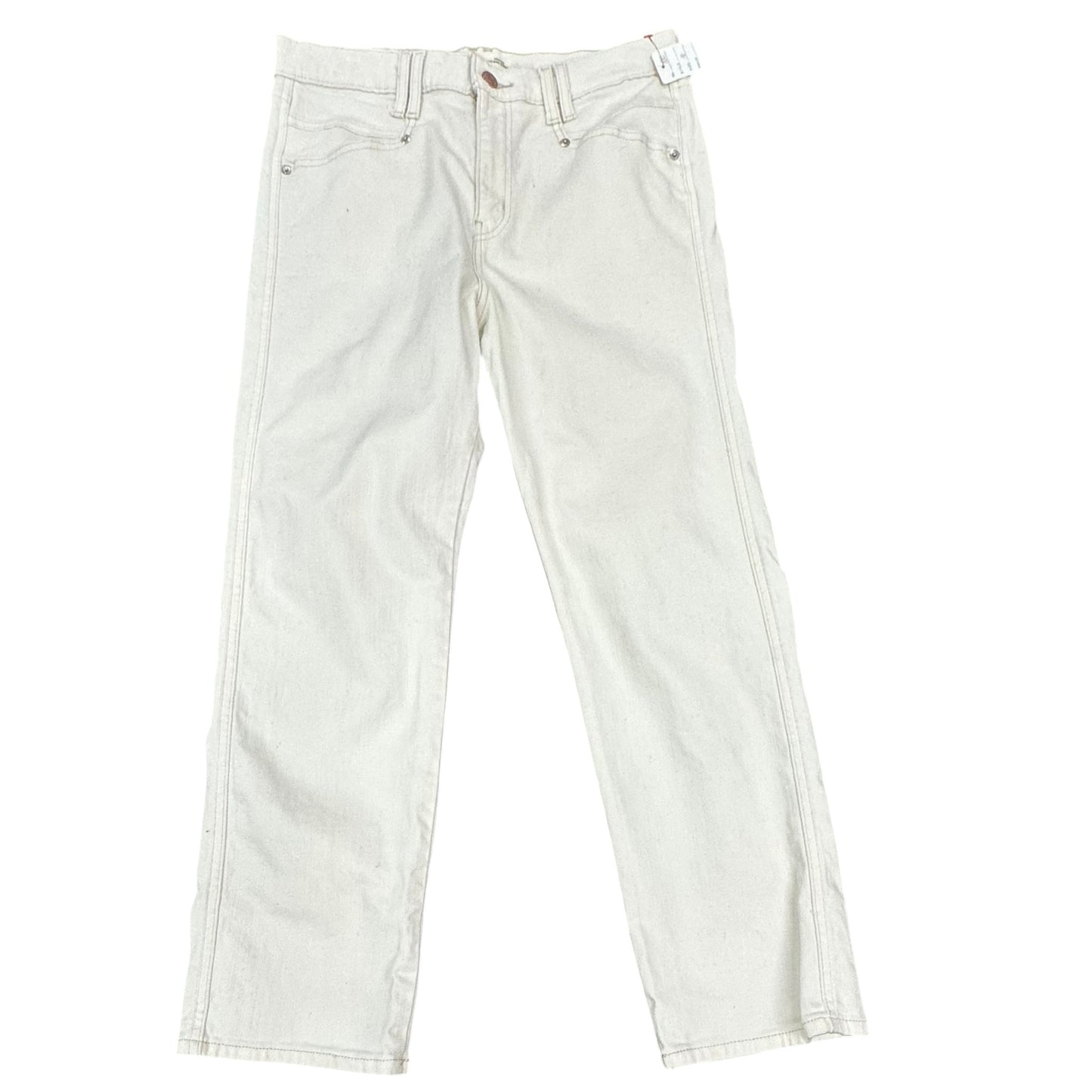 LEVI STRAUSS SIGNATURE HERTIAGE HIGH RISE STRAIGHT BEIGE JEANS 100 SZ 10/30