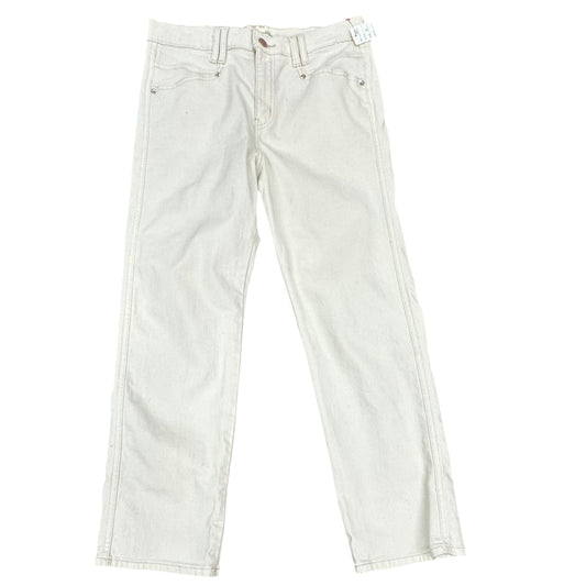 LEVI STRAUSS SIGNATURE HERTIAGE HIGH RISE STRAIGHT BEIGE JEANS 100 SZ 10/30