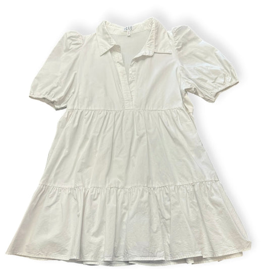 TCEC WHITE TIERED DRESS 100 LARGE