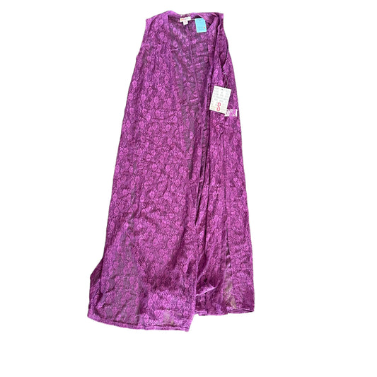 LULAROE PURPLE LACE DUSTER - NWT - SMALL