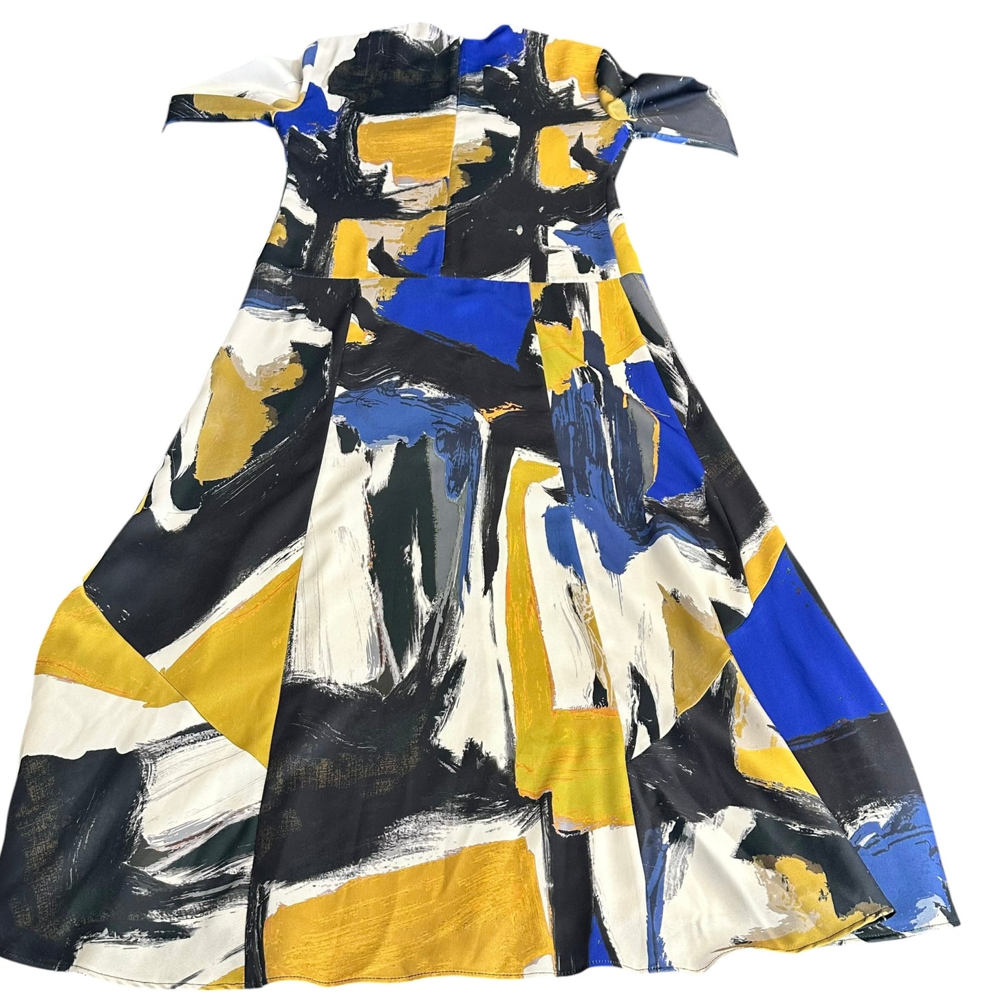 ZARA ABSTRACT FULL LENTH DRESS SATIN 256 MEDIUM