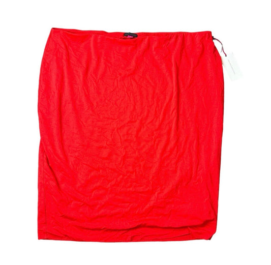 VINCE CAMUTO PENCIL SKIRT PULL ON REDDISH ORANGE NWT 2XL