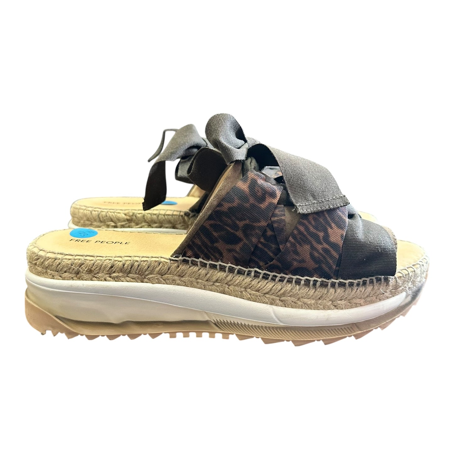 FREE PEOPLE CHAMPION SPORT SANDALS ESPADRILLE PLATFORM SZ 10