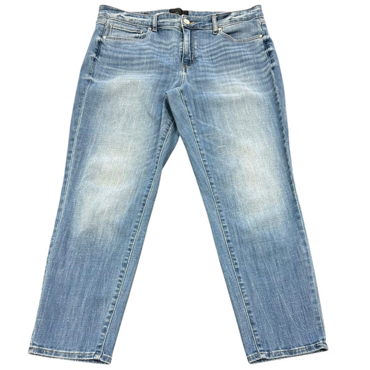 WHBM MID RISE GIRLFRIEND EVERYDAY SOFT DENIM BLUE JEANS 100 SZ 10 SHORT