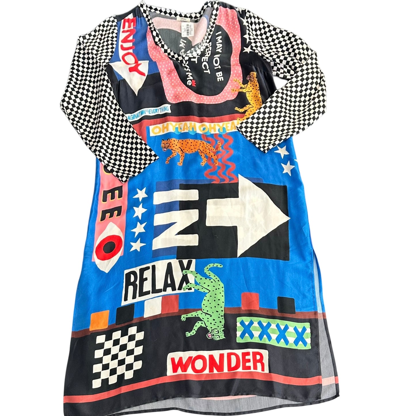 ME369 MULTI COLOR DOPAMINE MIDI DRESS 255 SMALL