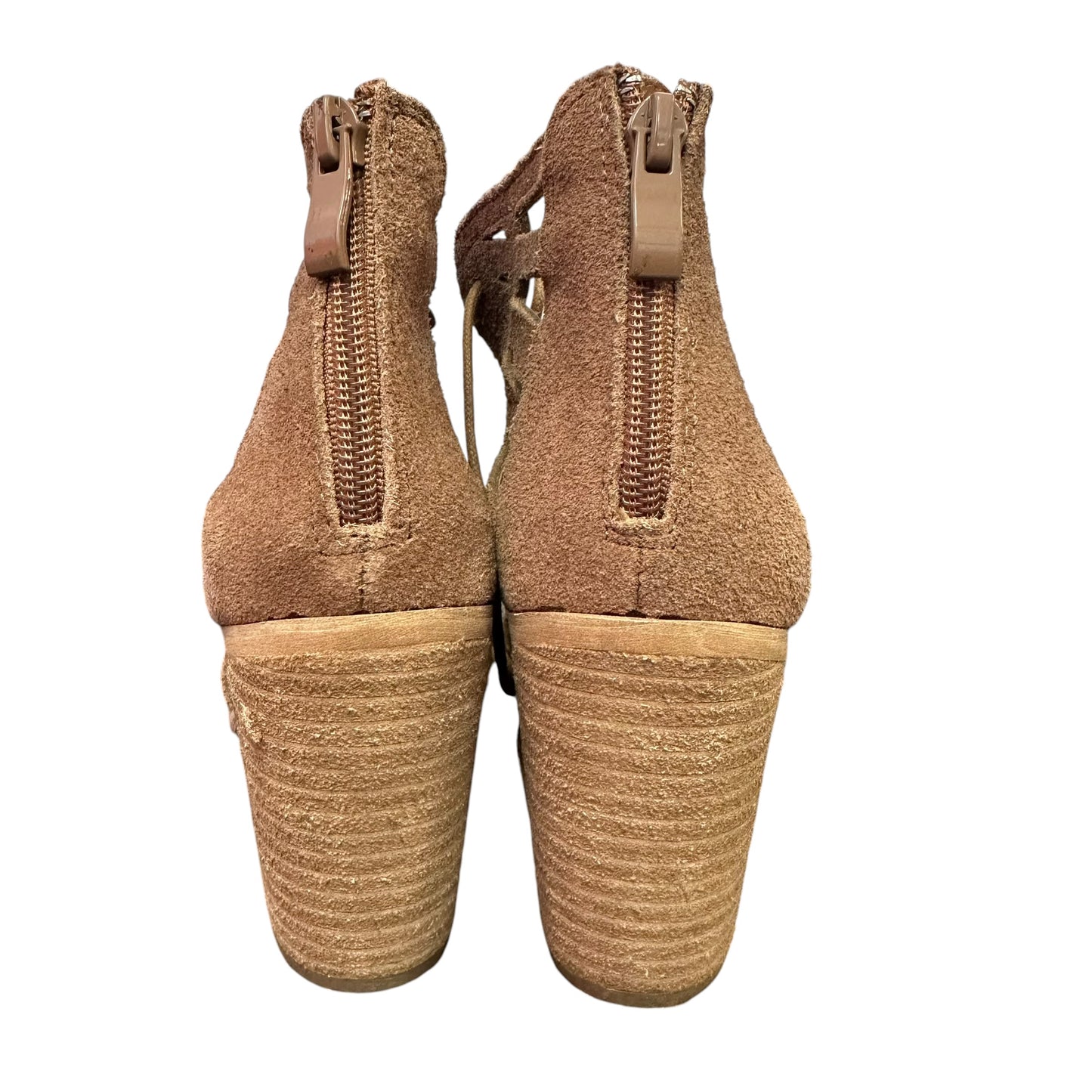 VERY VOLATILE ANABELLE HEALED TAN SANDALS 239 SZ 8