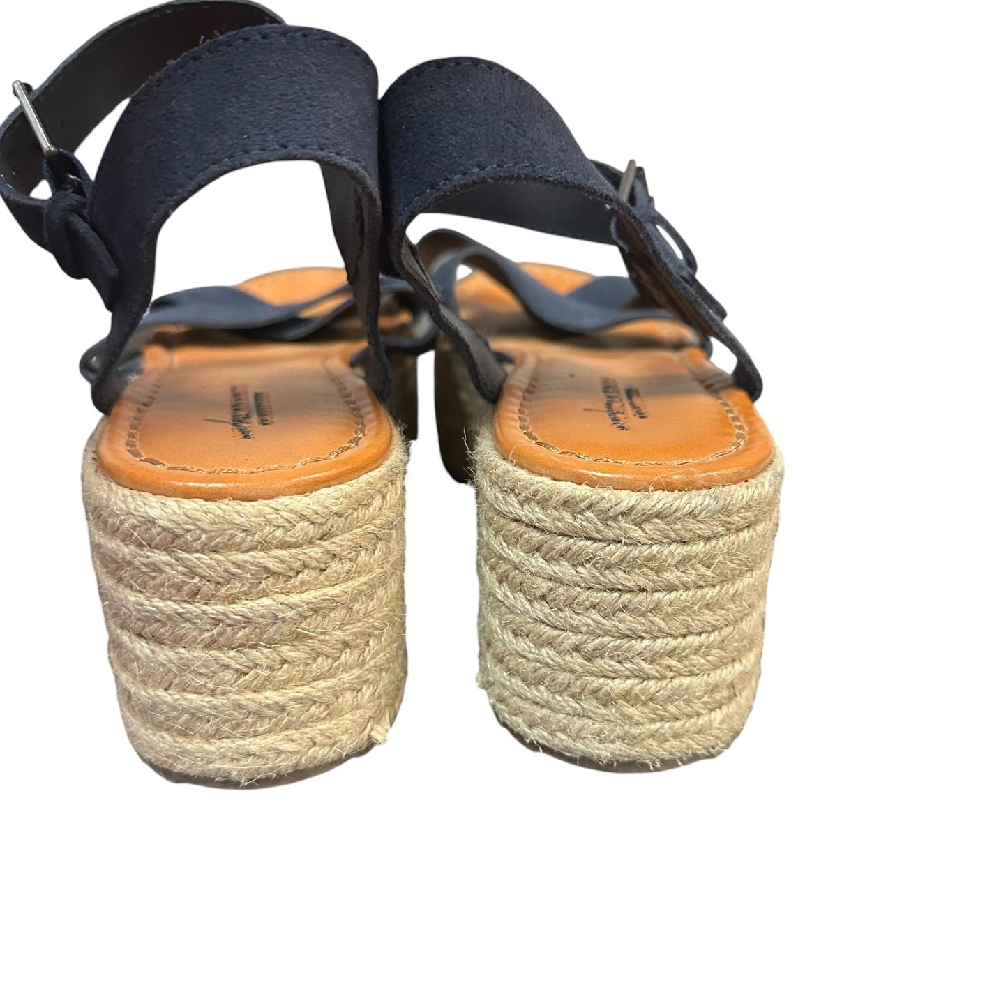 AMERICAN EAGLE NAVY PLATFORM ESPADRILLES 279 SZ 10