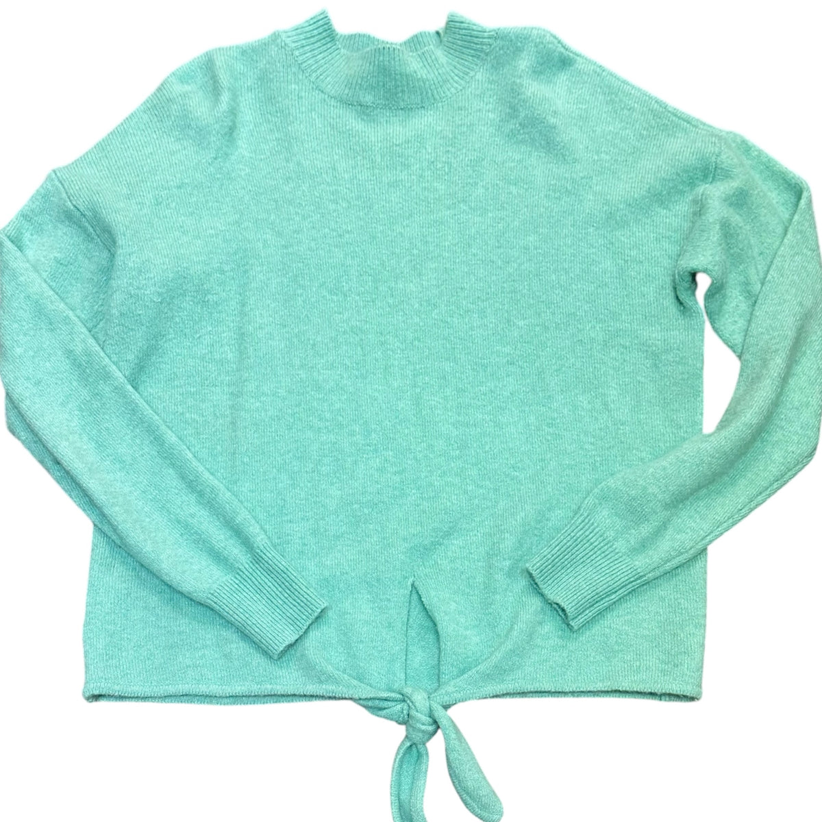 LOFT WOOL BLEND TURQUOISE SWEATER 38 MEDIUM