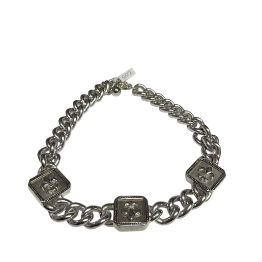 CHUNKY SILVER CHAINLINK NECKLACE 200 OS