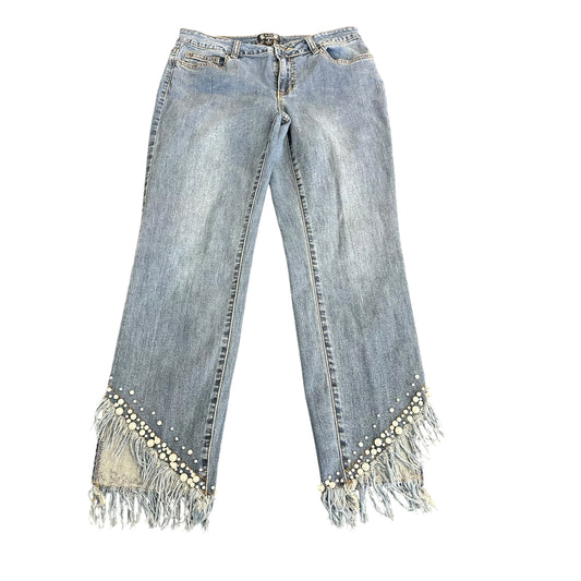 AZI NEW YORK JEANS W PEARLS 255 SZ 6