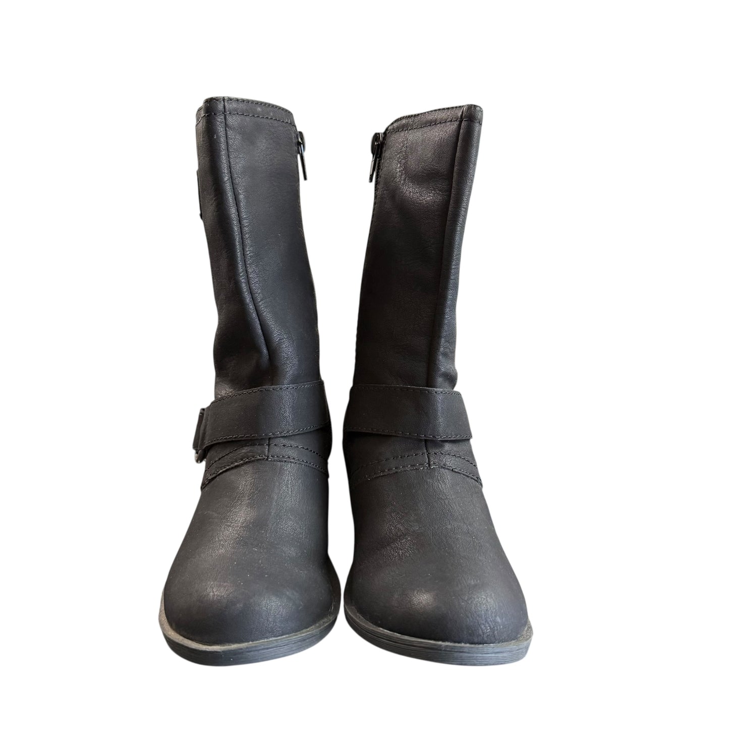 RAMPAGE BLACK MOTO BOOTS 91 NWOT SZ 6