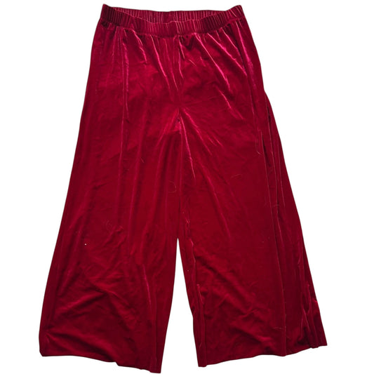 MERRY & BOLD BURGUNDY VELVET PANTS 100 3X