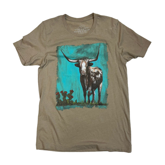 TOURQUOISE SKY LONGHORN TSHIRT