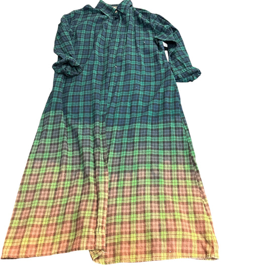 L&B FLANNEL DUSTER OPEN 244 3XL