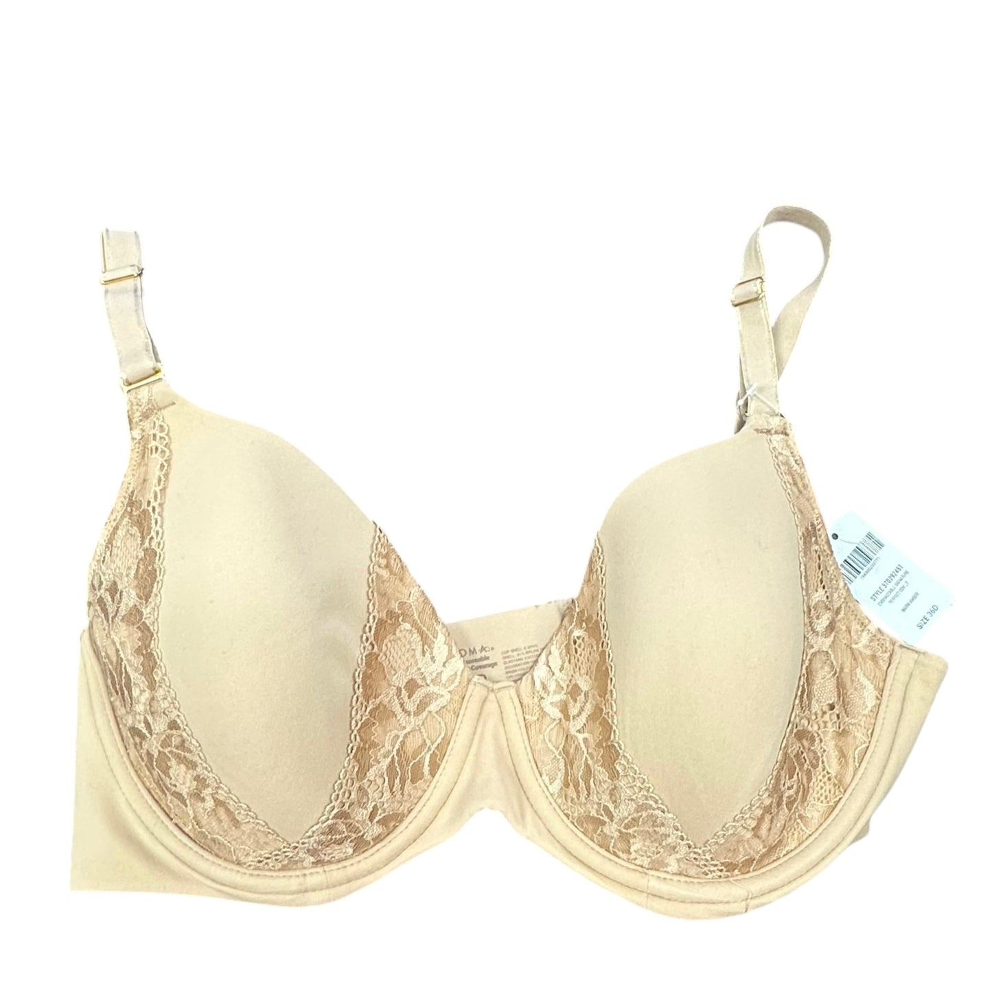 SOMA BEIGE EMBRACEABLE PERFECT COVERAGE BRA NWT $54 SZ 36D