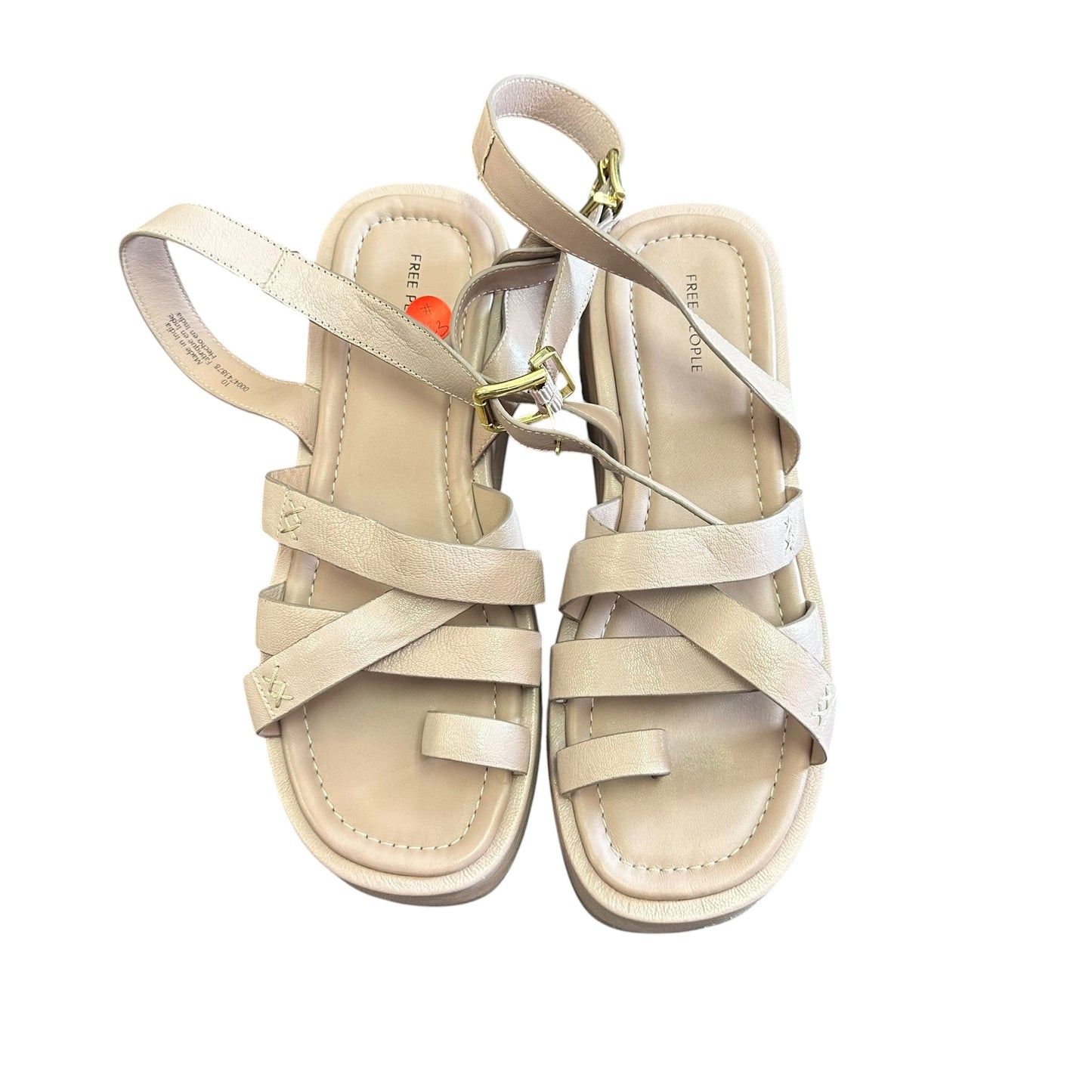 FREE PEOPLE HAZEL FLATFORM SANDAL EMBER 123 SZ 10