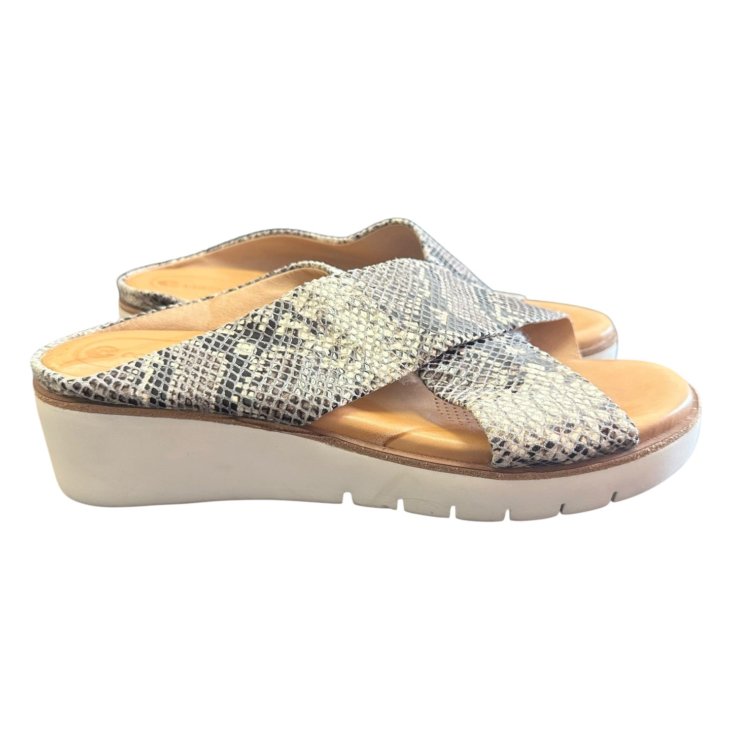 CORSCO COMO SNAKESKIN SANDALS 169 SZ 7
