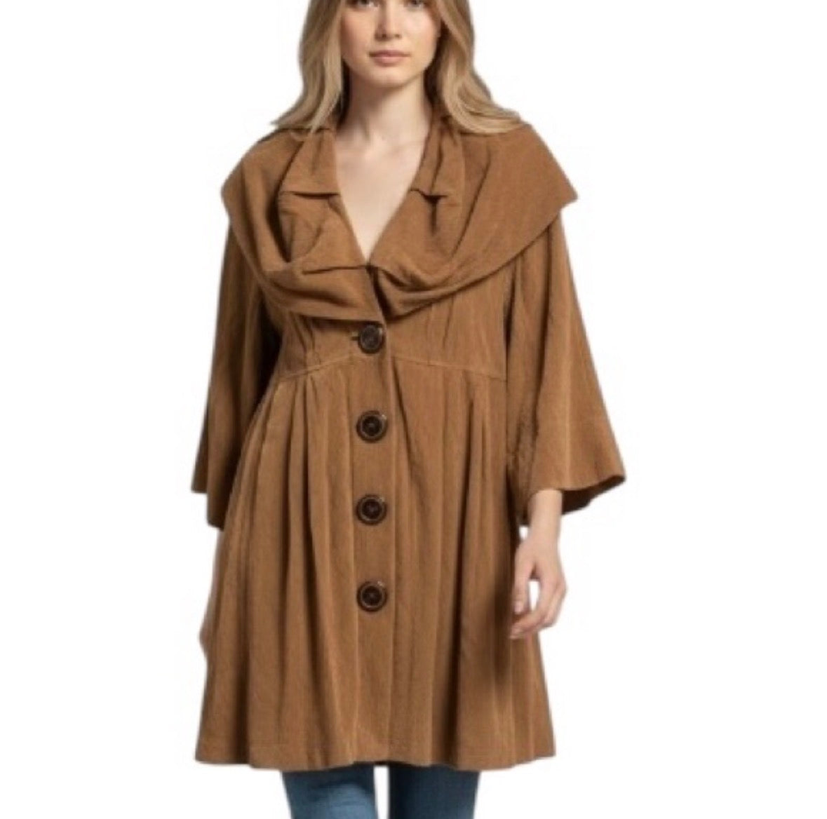 IVY JANE VINTAGE TAN COAT 112 MEDIUM