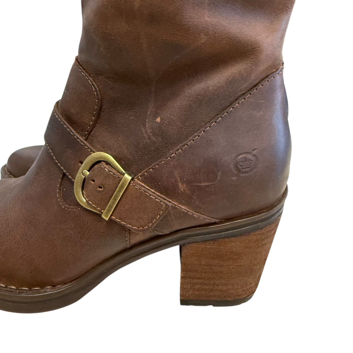 BORN BROWN LEATHER RIDING BOOTS NEW 251 SZ 8