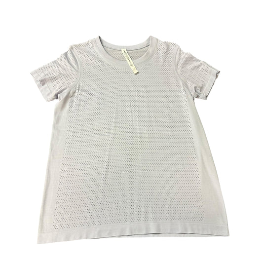 LULULEMON BREEZE BY SHORT SLEEVE TOP 62 SOFT LILAC COLOR SZ 10