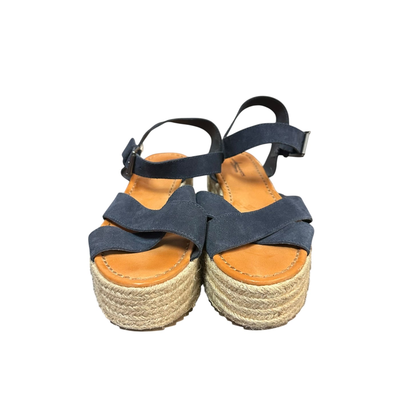 AMERICAN EAGLE NAVY PLATFORM ESPADRILLES 279 SZ 10