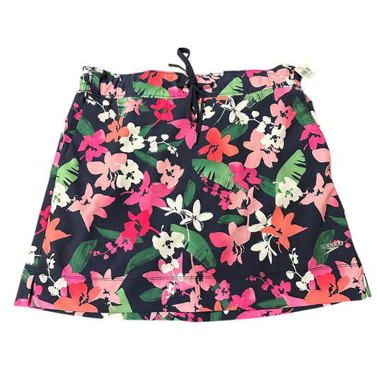 SPEEDO NAVY FLORAL SKIRT 282 MEDIUM