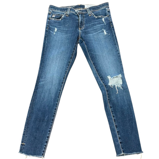 AG THE LEGGING ANKLE SUPER SKINNY BLUE JEANS 27 SZ 27 R