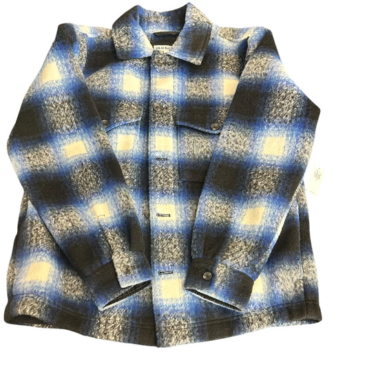 OLD NAVY BLACK BLUE WHITE SHACKET NWT 39 SMALL