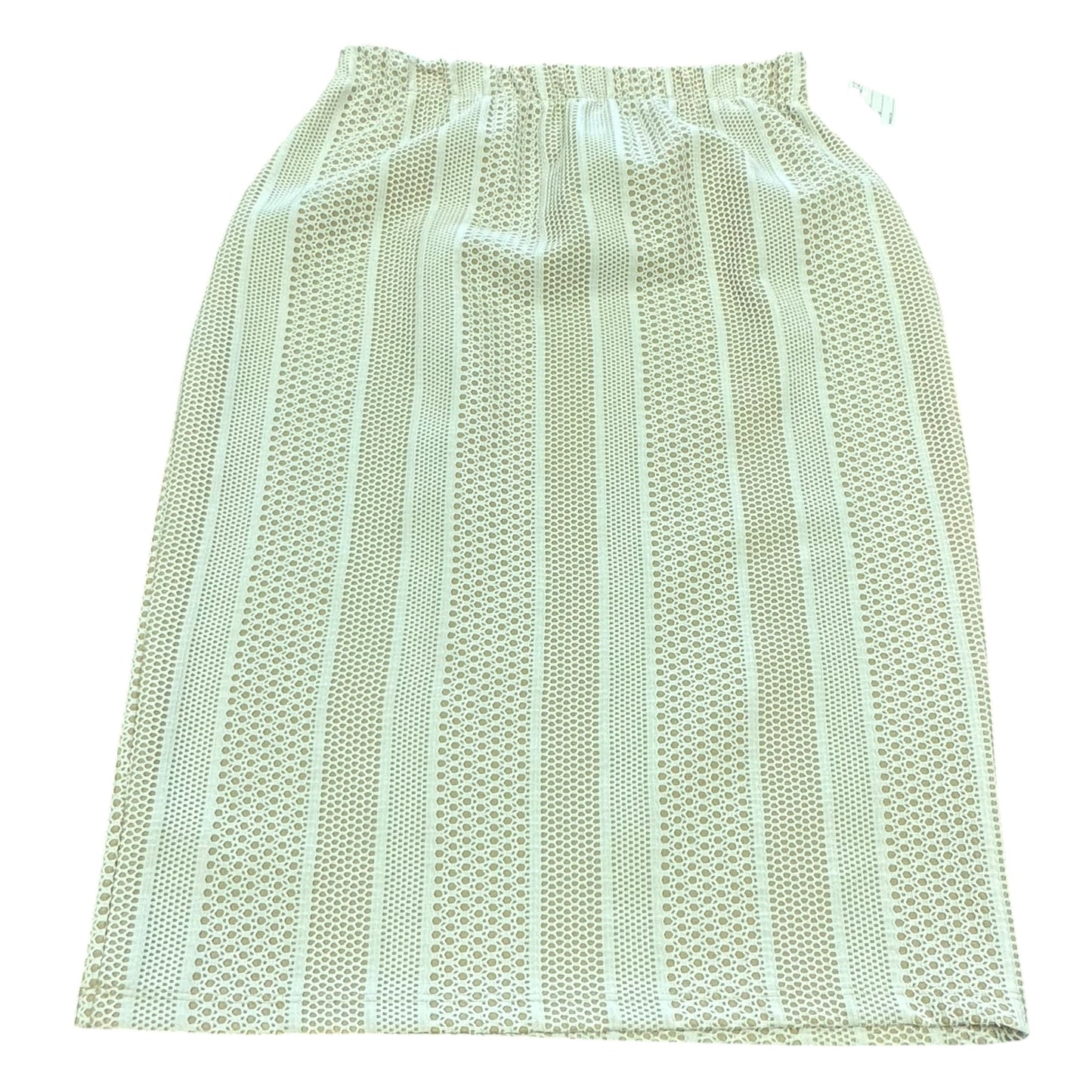 TRAVEL ELEMENTS PULL ON BEIGE SKIRT 232 LARGE