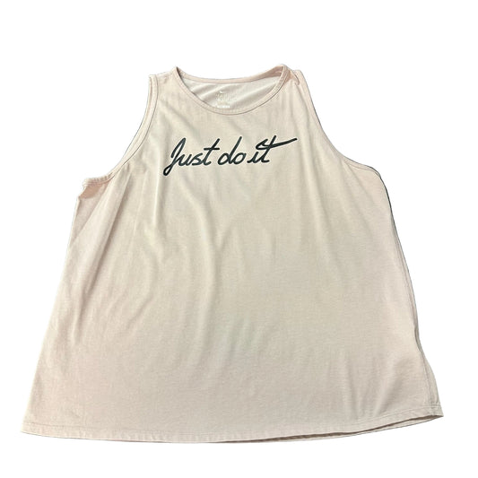 THE NIKE TEE MAUVE PINK JUST DO IT TANK 156 XL