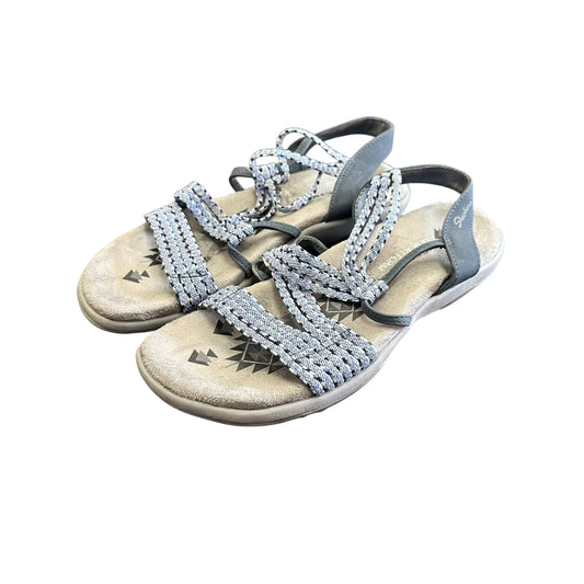 SKETCHERS NAVY COMFORT SANDALS 100 SZ 6