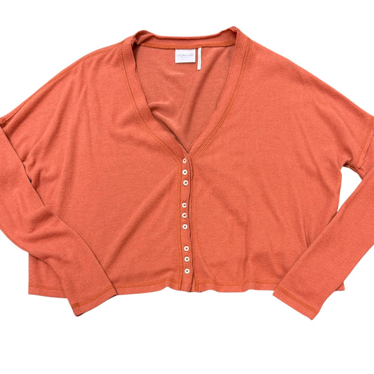 URBAN OUTFITTERS OUT FROM UNDER BOUNCHPLUSH CHLOE BUTTON UP TOP BURNT ORANGE 64 SMALL