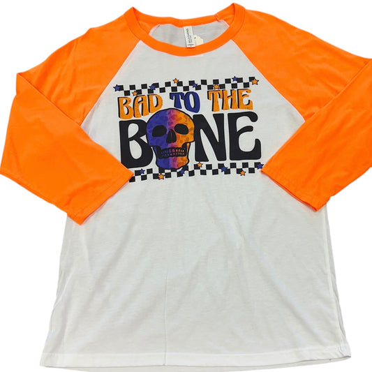 BAD TO THE BONE RAGLAND SHIRT 100 MEDIUM