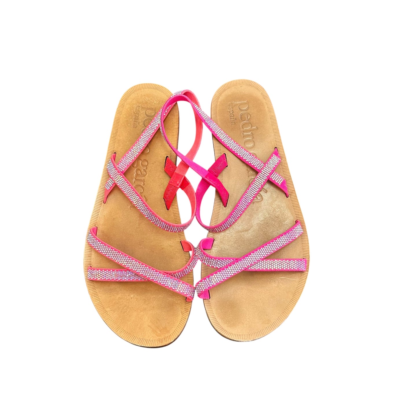 PEDRO GARCIA PINK RHINESTONE SANDALS 38 SZ 6.5