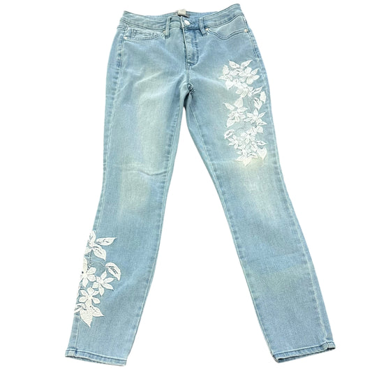 MARTHA STEWART BLUE JEANS WHITE EMBROIDERED 44 SZ 0