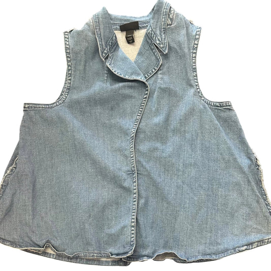 LANE BRYANT OPEN JEAN VEST 227 SZ 22/24